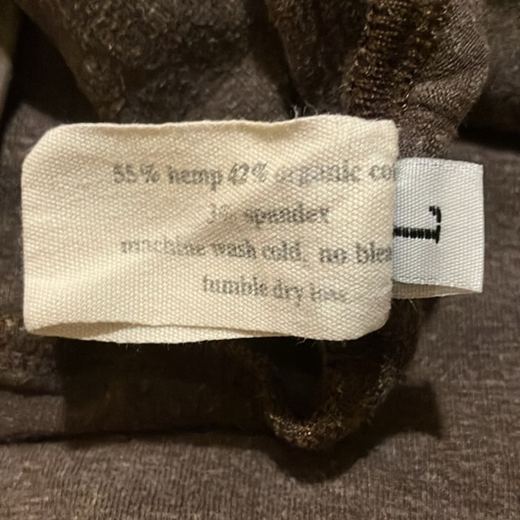 SweetSkins brown hemp/organic cotton skirt. - Picture 3 of 5